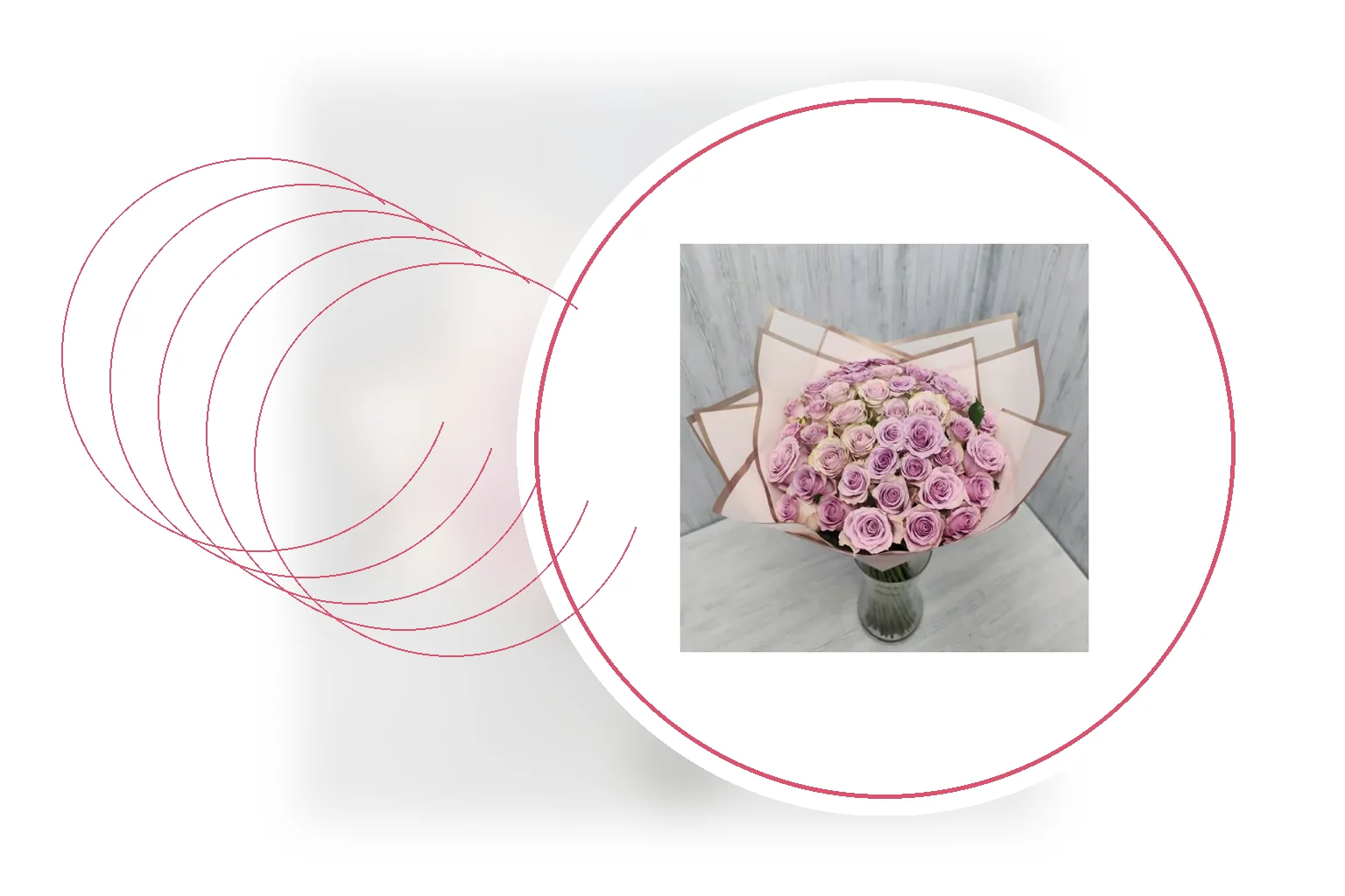 Editorial floral composition representing birthday flowers and bouquets in South Africa